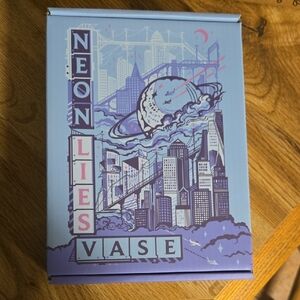 Book Vase With Futuristic City Aesthetics